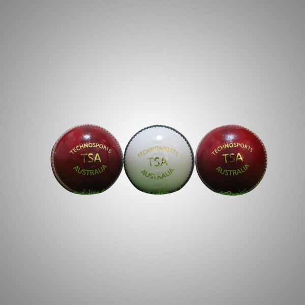 TSA White and Red 4 Piece Cricket Ball (SENIOR) – Box of Six